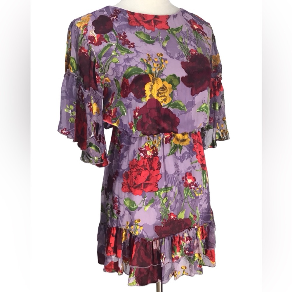 Alice + Olivia Floral Purple Dress